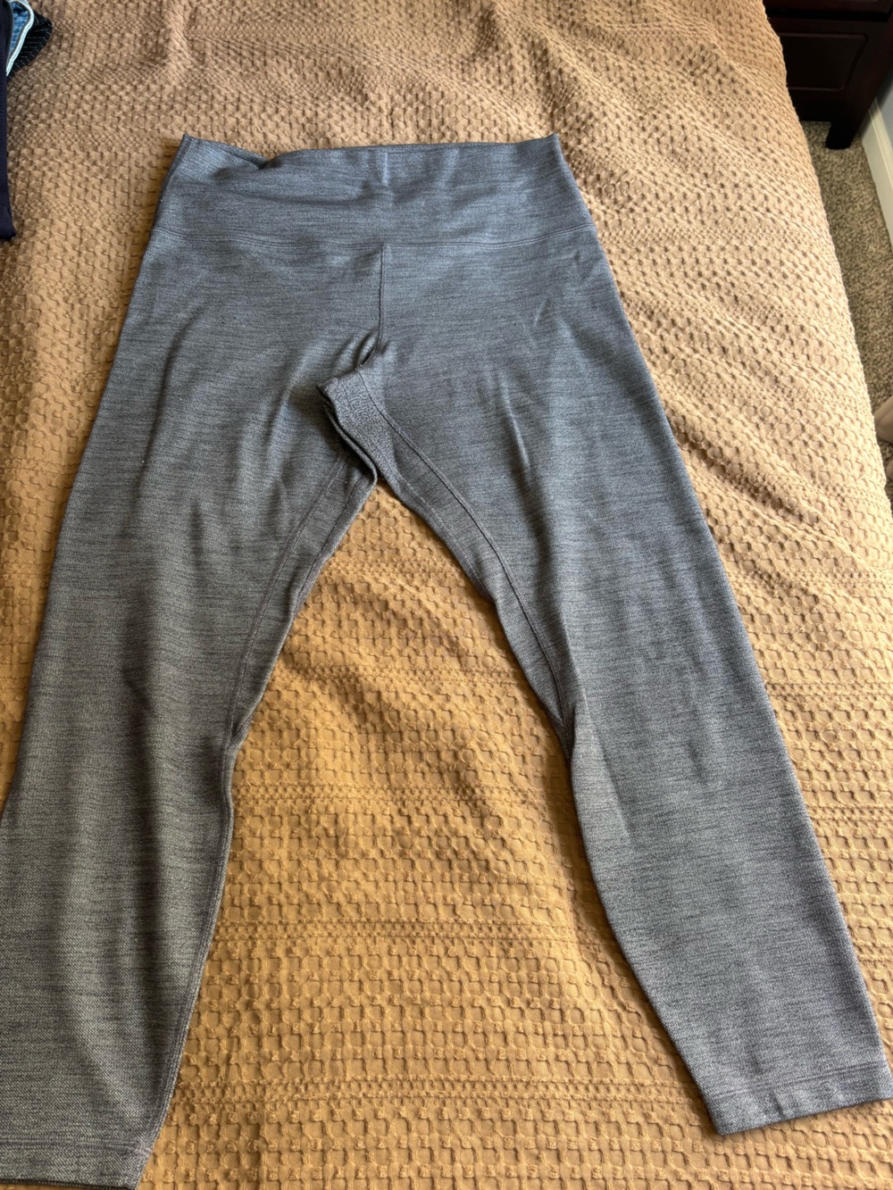 lululemon athletica Women's Heather Gray High-Waist Cropped Leggings